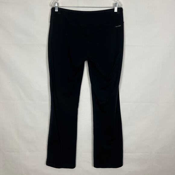 Reebok Fitted Bootcut High-Rise Black Leggings Size Large Athleisure Breathable - Picture 5 of 9